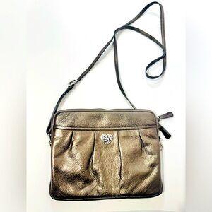 Brighton Metallic Bronze Crossbody Bag